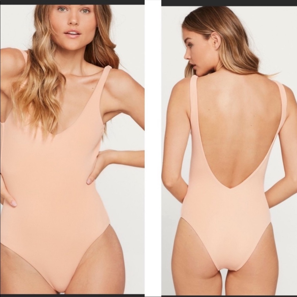 L*Space Ribbed Arizona One Piece Swimsuit Sz 8/M